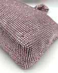 I.N.C. International Concepts Pink Mesh Scrunch Shoulder Bafg