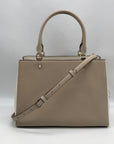 Kate Spade Light Sand Pebbled Leather Leila Convertible Satchel