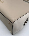 Kate Spade Light Sand Pebbled Leather Leila Convertible Satchel