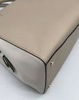 Kate Spade Light Sand Pebbled Leather Leila Convertible Satchel