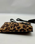 I.n.c. International Concepts Leo/Black Fabric Ashlii Phone Wristlet Crossbody