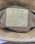 Coach Yellow Cotton Sateen Hampton Scribble Tote Bag