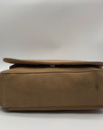 Fossil Brown Leather Multi-Pocket Work Shoulder Bag