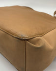 Fossil Brown Leather Multi-Pocket Work Shoulder Bag