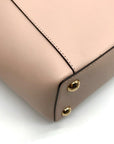 Michael Kors Soft Pink Leather Charlotte East West Top Zip Tote bag