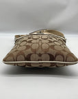 Coach Brown Canvas Fabric Crossbody Bag 40688