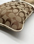 Coach Brown Canvas Fabric Crossbody Bag 40688