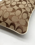 Coach Brown Canvas Fabric Crossbody Bag 40688
