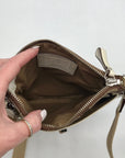 Coach Brown Canvas Fabric Crossbody Bag 40688