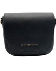 Tommy Hilfiger Black Saddle Crossbody Bag
