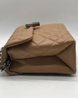Kurt Geiger Camel Brown London Quilted Leather Shoulder Bag