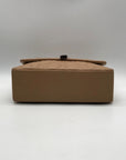 Kurt Geiger Camel Brown London Quilted Leather Shoulder Bag