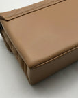 Kurt Geiger Camel Brown London Quilted Leather Shoulder Bag