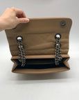 Kurt Geiger Camel Brown London Quilted Leather Shoulder Bag