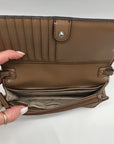 Michael Kors Driftwood Nylon Small Jet Set Smartphone Crossbody