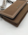 Michael Kors Driftwood Nylon Small Jet Set Smartphone Crossbody