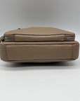 Mancini Brown Leather Crossbody Bag