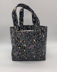 Consuela Blue Leopard Print Tote Bag
