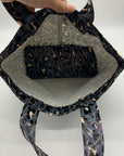 Consuela Blue Leopard Print Tote Bag