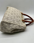 Michael Kors Cream Canvas Satchel