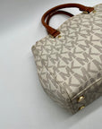 Michael Kors Cream Canvas Satchel