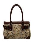 Rafe Totengco Snake-Embossed Satchel