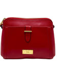 Ralph Lauren Red Leather Crossbody Bag