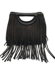 Rebecca Minkoff Fringe Handheld Suede & Leather Crossbody Bag