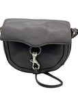 Rebecca Minkoff Grey Leather Megan Saddle Bag