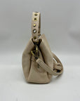 MMs Brands Beige Faux Leather Shoulder Bag