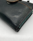 Fossil Black Vintage Double Snap Wallet