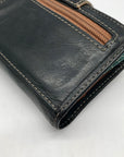Fossil Black Vintage Double Snap Wallet