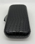 Kotur Black Snake Embossed Clutch