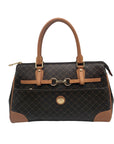 Rioni Brown Canvas Princess Convertible Satchel
