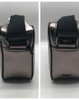 DKNY Metallic Silver Small Ashlyn Crossbody Camera Bag
