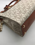 Michael Kors Brown & Vanilla Hamilton Large Tote
