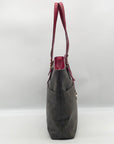 Michael Kors Brown Monogram Coated Canvas Jet Set Shoulder Bag