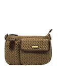 Rosetti Tan Woven Straw Shoulder Bag