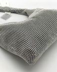 Aqua Maeve Reilly Silver Crystal Shoulder Bag