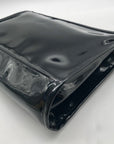 Black & Tan Patent Finish Pouch
