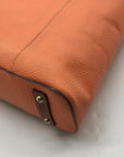 Dooney & Bourke Pale Orange Pebbled Leather Tote Bag