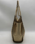 Michael Kors Gold Studded Newbury Medium Chain Shoulder Bag