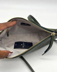 Kate Spade Enchanted Green Pebbled Leather Mini Crossbody Bag