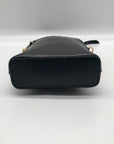 Michael Kors Black Leather Jet Set Charm North South Chain Phone Crossbody