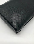 Michael Kors Black Leather Jet Set Charm North South Chain Phone Crossbody