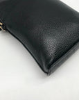 Michael Kors Black Leather Jet Set Charm North South Chain Phone Crossbody