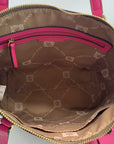 Anne Klein Alex Varsity Tan and Pink Tote Bag