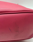 Coach Pink Saffiano Leather Zip Top Tote Bag F27349