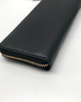Michael Kors Black Leather Parker Large Travel Continental Wallet