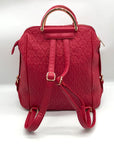 MKF Red Signature Backpack Bag